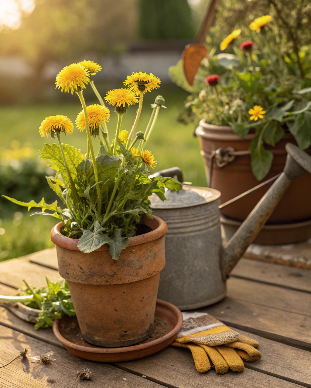 Grow Dandelions in Pots for Edible Greens and Flowers