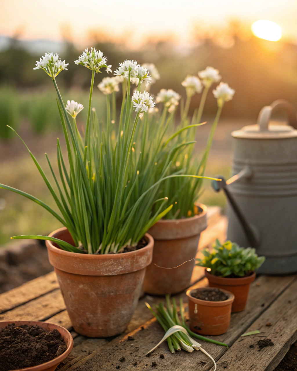 Grow Garlic Chives in Pots for a Subtle Onion Flavor