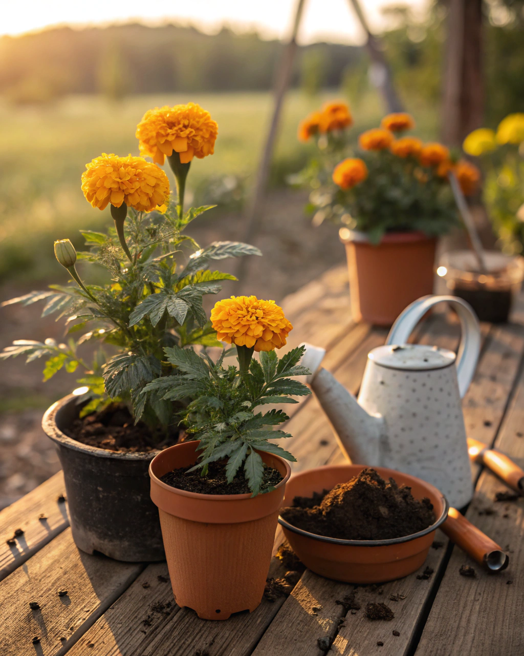 Grow Marigolds in Pots for Pest Control and Color