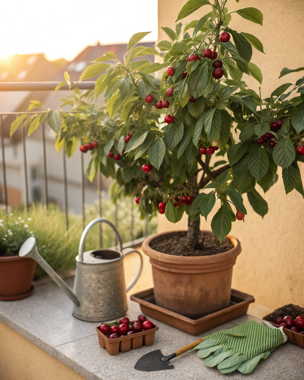 How to Grow Cherries in Containers on a Balcony