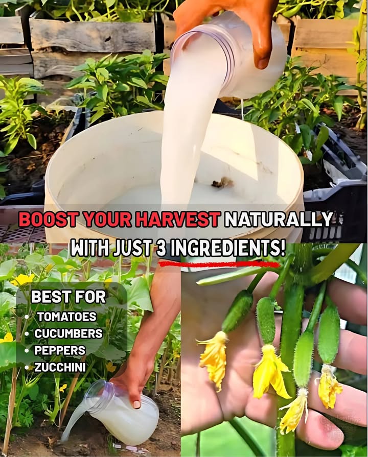 A powerful, budget-friendly way to supercharge growth with just 3 ingredients!

Youll Need:
  cup sugar white or brown
 1 packet  oz dry yeast
 1.52 gallons lukewarm water

How to Make It:
1 Mix sugar  yeast in a large bucket
2 Add water and stir well
3 Let sit for 2 hours
4 Stir againits ready!

How to Use:
Water at the base of plants
Apply 23 times during the growing season

Best for:
 Tomatoes 
 Peppers 
 Cucumbers 勒
 Squash, zucchini, eggplant
 Flowering plants 
 Any plant needing a growth boost!

 Why It Works:
 Stimulates blooming & fruiting
 Boosts root growth and foliage
 Adds B vitamins & helpful microbes
 Improves overall plant health naturally

 Tip: Apply in warm weather. Works with fresh or dry yeast.