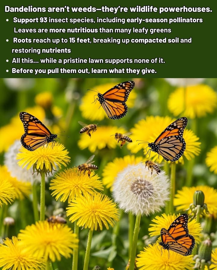 Rethink Dandelions
 Before you pull them out, learn what they give.