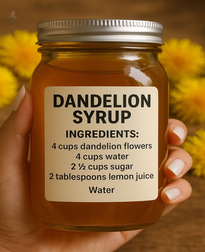 Dandelion Syrup Recipe 
A sweet and floral syrup with a hint of lemonperfect for pancakes, toast, or tea!
Ingredients:
4 cups dandelion flowers
4 cups water
2  cups sugar
2 tablespoons lemon juice
Preparation Steps:  
1. Rinse dandelion petals to remove dirt.  
2. Simmer in 4 cups of water for a few minutes.  
3. Let steep in the fridge for 24 hours, then strain the liquid.  
4. Add 2  cups sugar and 2 tbsp lemon juice; stir over medium heat until dissolved.  
5. Simmer until thickened to your liking.  
6. Cool and store in sterilized jars in the fridge for 2-3 weeks, or freeze in ice cube trays for longer storage. 
Enjoy!