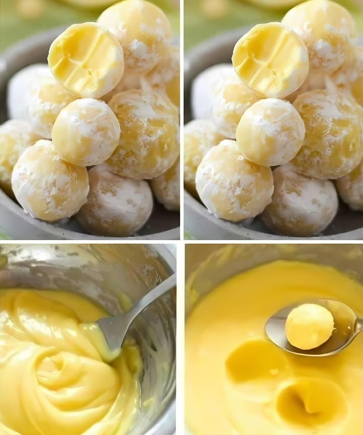 LEMON TRUFFLES
I make a double batch for Thanksgiving and then another at Christmas every year since finding this recipe! I could eat it every day Such a yummy treat!
Ingredients:
For the Truffles:
1 cup almond flour
1/2 cup unsweetened shredded coconut
1/3 cup powdered erythritol
Zest of 2 lemons
3 tbsp fresh lemon juice
1 tsp vanilla extract
Pinch of salt

Optional Coating:
1/4 cup unsweetened shredded coconut
1 tbsp powdered erythritol
Instructions:
1. Mix all truffle ingredients until dough-like.
2. Shape into small balls.
3. Optional: Roll in coconut or powdered erythritol.
4. Chill for 30 mins.
Serve and enjoy!