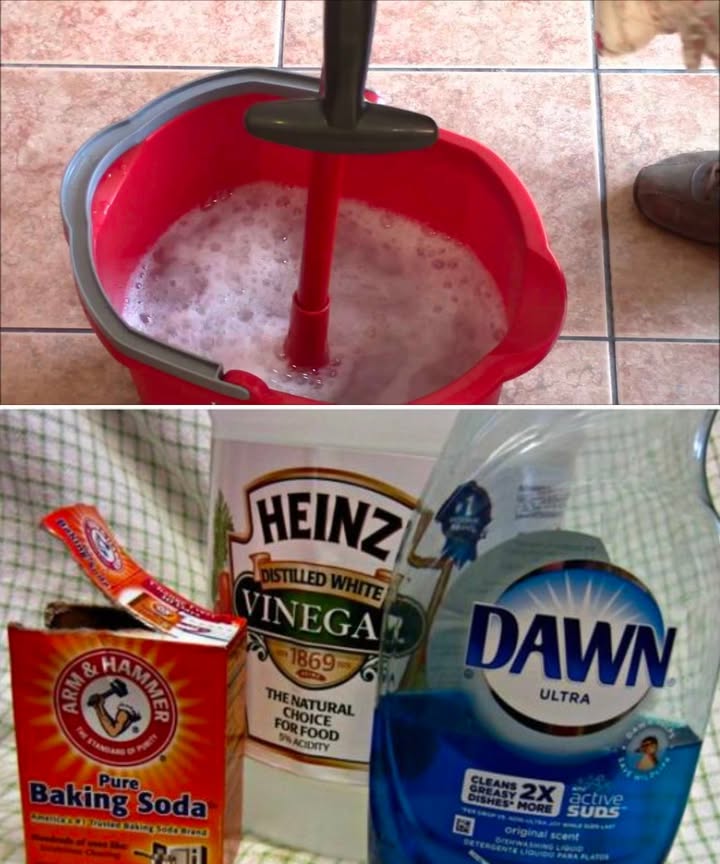 Heavy duty floor cleaner recipe:
ONLY use this and it leaves floor spotless.
-Substantial Floor Cleaner Ingredients:
1/4 cup white vinegar
1 teaspoon liquid dish cleanser blue Dawn recommended
1/4 cup washing soda
2 gallons warm tap water
-Instructions:
1.Mix all ingredients in a bucket until sudsy.
2.Mop the area with the solution.
3.Rinsing isnt required, but wiping down with a towel afterward provides a clean finish.
4.Not recommended for waxed floors, as it may make the wax gunky.