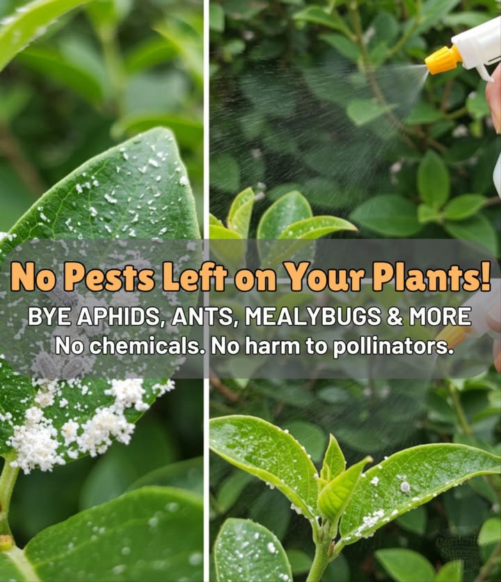 龍 Natural Garlic  Cinnamon Spray 

Ingredients:
– 2 cups 500ml water
– 2 crushed garlic cloves
– 1 pinch ground cinnamon

Why It Works:
Garlic repels pests and fungi, while cinnamon heals plant wounds.

Instructions:
1. Mix crushed garlic and cinnamon in water.
2. Let sit for 30 mins, then strain into a spray bottle no metal!.

How to Use:
– Spray leaves, stems, and undersides.
– Safe for flowers, fruits, and soil too!