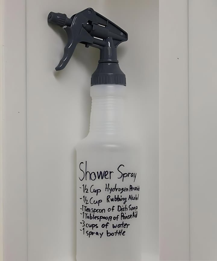 DIY Shower Spray
So, I just found out there is an easier way to keep glass showers clean. There is this thing called a daily shower spray that can be purchased at the store or mixed at home as a DIY. It is called Tilex at the store, or you can mix your own:
Supplies:
1/2 cup of hydrogen peroxide
1/2 cup rubbing alcohol
1 teaspoon of dish soap
1 tablespoon of rinse aid
3 cups of water
1 spray bottle
Directions:
1. Pour the ingredients slowly into a spray bottle so that it does not bubble over.
2. Shake gently to mix.
3. This is a great way to keep the shower clean with daily maintenance. If you have any other tips to keep the shower clean,