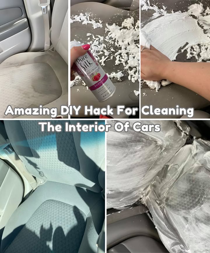 DIY Car Seat Stain Remover Hack
I took my car camping a little bit ago, and my seat got a bunch of stains. I came across this DIY hack and decided to give it a try. My seat looks so much better! Heres what I did:
1. Use regular shaving cream I chose a yummy-smelling one.
2. Rub the shaving cream all over the stained area with your hand.
3. Scrub the seat with a sponge and warm water.
4. Remove the filter from your vacuum.
5. Vacuum up as much water as possible from the seat.
6. Allow the seat to dry completely.
This worked great for me, so I wanted to share it. I hope you all have a wonderful day!
