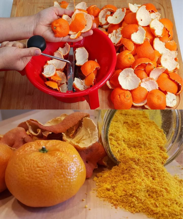 Polvo de cáscara de naranja: pequeño, versátil y poderoso 

Lo que suele ir a la basura puede transformarse en un tesoro lleno de beneficios. Convertida en polvo, la cáscara de naranja se convierte en un ingrediente nutritivo, aromático y multifuncional que puedes usar en la cocina, la belleza, el hogar y hasta en el jardín.

 Beneficios principales
 Rica en vitamina C y antioxidantes que refuerzan defensas 
 Propiedades antiinflamatorias y digestivas 
 Fibra natural que favorece la saciedad y regula el tránsito intestinal
 Flavonoides que ayudan a reducir el colesterol malo
 Aporta potasio, fósforo y nitrógeno al suelo del jardín

籠 Usos culinarios
 En batidos, yogures y avena para un toque cítrico fresco
 En galletas, bizcochos y pan con aroma intenso
 En mezclas de especias para carnes, verduras y salsas
 En infusiones con miel para resfriados y digestión

 Usos cosméticos
 Exfoliante natural mezclado con miel o yogur
 Mascarilla iluminadora con cúrcuma y leche
 Pasta antiacné con polvo y agua 
 Tónico refrescante con agua de rosas

 Usos en el hogar
 Limpiador natural con bicarbonato para encimeras y fregaderos 
 Ambientador en frascos o alfombras para eliminar malos olores
 Repelente ecológico contra hormigas y mosquitos
 Perfume fresco para la ropa al añadirlo al detergente

 Usos en jardinería
 Fertilizante natural al compost o directamente en la tierra
 Repelente contra pulgones, hormigas y babosas 
 Acondicionador de suelos alcalinos
 Mantillo nutritivo que retiene humedad y protege plántulas

 Cómo hacerlo en casa

Lava bien las cáscaras y elimina la parte blanca.

Sécalas al sol, horno suave o deshidratador.

Tritura hasta obtener un polvo fino.

Guarda en un frasco hermético.

El polvo de cáscara de naranja es un aliado económico, ecológico y saludable que transforma lo que antes era un desecho en un recurso natural lleno de posibilidades.
