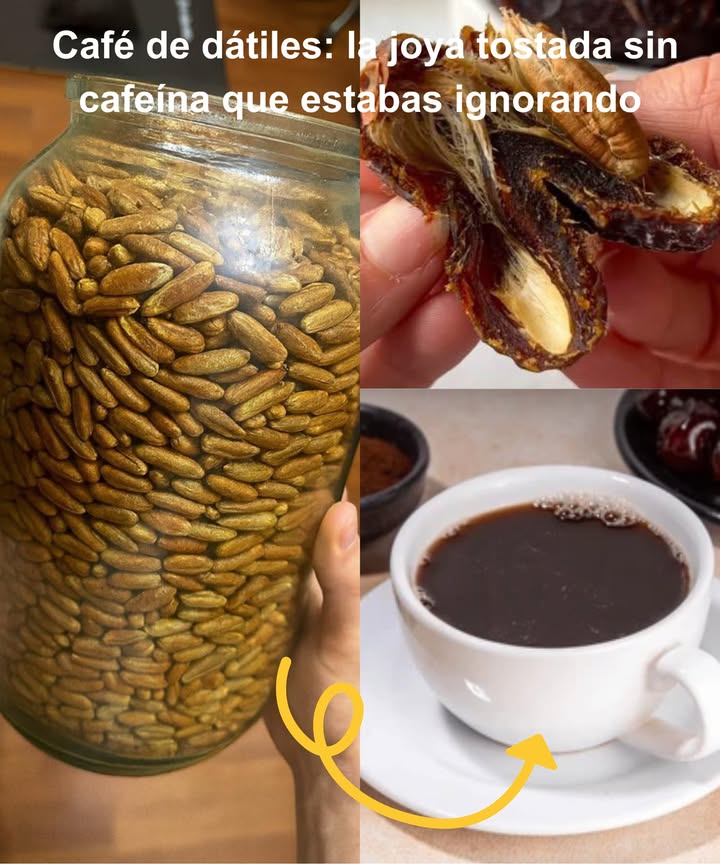 Café de dátiles: la joya tostada sin cafeína que estabas ignorando 

Mientras todos disfrutan de la pulpa dulce del dátil, la semilla suele terminar en la basura. Ese pequeño hueso guarda un secreto milenario: un café natural, sin cafeína, lleno de sabor y beneficios.

 10 razones para hacerlo parte de tu vida:
 Energía sin nerviosismo ni cafeína
 Potente antioxidante, protege tus células
 Mejora la digestión y calma el estómago
 Regula el azúcar en sangre
 Cuida el corazón con potasio y magnesio
 Rico en fibra, ayuda a controlar el peso
 Favorece la eliminación de toxinas
 Apoya la salud renal
 Fortalece huesos con calcio y fósforo
 Apto para dietas sin gluten, veganas y naturales

籠 Cómo preparar café de dátiles casero:

Extrae y lava bien las semillas

Seca al aire o en horno suave

Tuesta a 180 C durante 3045 min hasta que queden oscuras

Deja enfriar y muele fino

Infusiona 12 cdtas en agua caliente por 510 min

 Consejo gourmet: añade canela, cardamomo o leche vegetal para un sabor único

 Un café delicioso, reconfortante y sostenible que devuelve valor a lo que antes era un simple desecho.