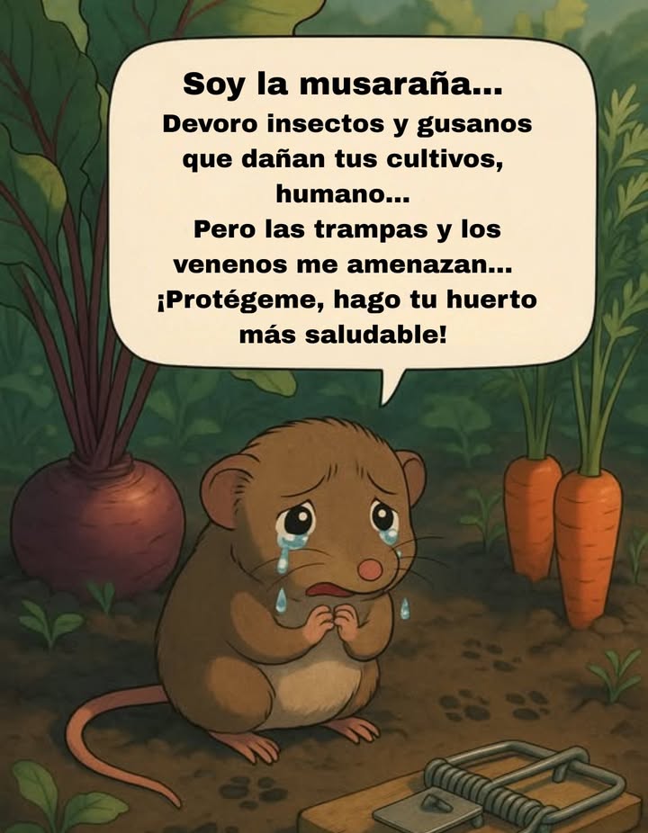 Pobre musaraña a menudo confundida con ratas y ratones