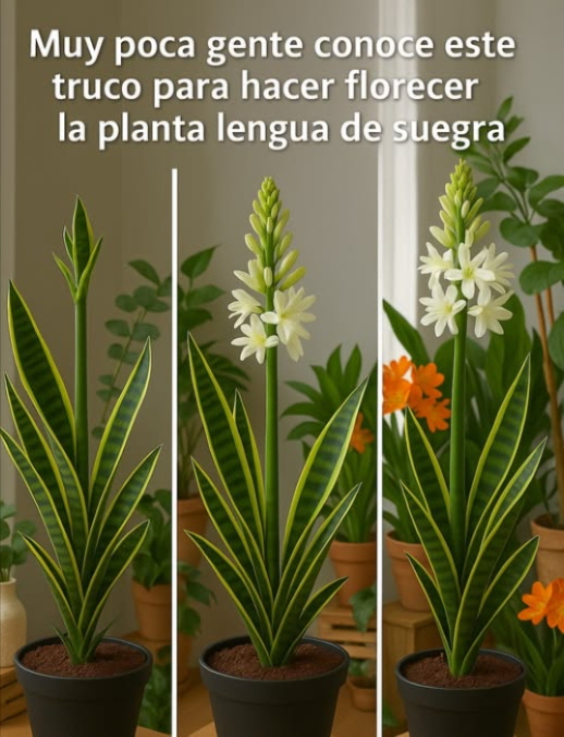 Guía práctica sobre la lengua de suegra Sansevieria
 La lengua de suegra es una planta de interior ideal por su resistencia, belleza y bajo mantenimiento.
 Es perenne, lo que significa que mantiene su color verde durante todo el año.
 Mejora la calidad del aire al absorber dióxido de carbono por la noche y liberar oxígeno durante el día. También filtra toxinas como formaldehído y amoníaco.
Cuidados básicos  Luz: Prefiere luz solar indirecta. Evita la exposición directa o lugares muy oscuros.
 Riego: Solo riega cuando la tierra esté seca al tacto. Evita el exceso de agua.
 Limpieza: Limpia sus hojas regularmente con un paño húmedo para mantenerlas saludables.
 Trasplante: Cambia la maceta con tierra fresca una vez al año para estimular el crecimiento.
Beneficios adicionales  Salud: Sus hojas tienen propiedades antiinflamatorias y antibacterianas.
 Infusiones: Puedes preparar tés con sus hojas picadas, hervidas en agua con miel o jengibre. Estas bebidas ayudan a aliviar la garganta, mejorar la digestión y combatir infecciones.
 No reemplaza el tratamiento médico, pero puede ser un complemento natural.
Otras plantas recomendadas  Potos Epipremnum aureum: Ideal para interiores, de fácil cuidado, con hojas en forma de corazón. 
 Helechos como el de Boston o el nido de pájaro: Requieren más humedad, pero aportan elegancia al hogar.
Conclusión esencial La lengua de suegra no solo es decorativa y purificadora, sino también medicinal. Es perfecta para quienes buscan una planta resistente, saludable y hermosa para el hogar.
#LenguaDeSuegra #Sansevieria #PlantasDeInterior