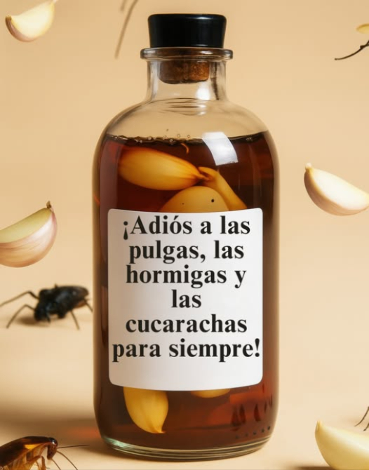 荒 Dile adiós a las pulgas, hormigas y cucarachas para siempre 
Un remedio casero, natural y muy eficaz para rociar por toda la casa 
 Ingredientes mágicos
 1 taza de lavavajillas
 2 tazas de alcohol o vinagre de manzana
 2 cucharadas de clavos de olor
 1/4 de taza de agua
 Preparación
1 Hervir el agua, añadir los clavos y dejar infusionar 10 minutos
2 En otro recipiente, mezclar el lavavajillas con el alcohol o vinagre
3 Una vez fría la infusión, incorporarla a la mezcla
4 Verter todo en un pulverizador y agitar suavemente
 Modo de uso
 Rociar en esquinas, marcos de puertas, ventanas y zonas vulnerables
 Repetir la aplicación con frecuencia para mantener alejadas las plagas
 Mantener la casa limpia para prevenir infestaciones
 Resultado:
Un hogar fresco, sano y protegido con un truco natural hecho en casa 什