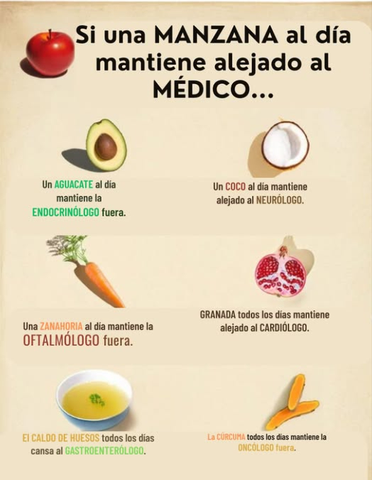 Si una manzana al día mantiene alejado al doctor…