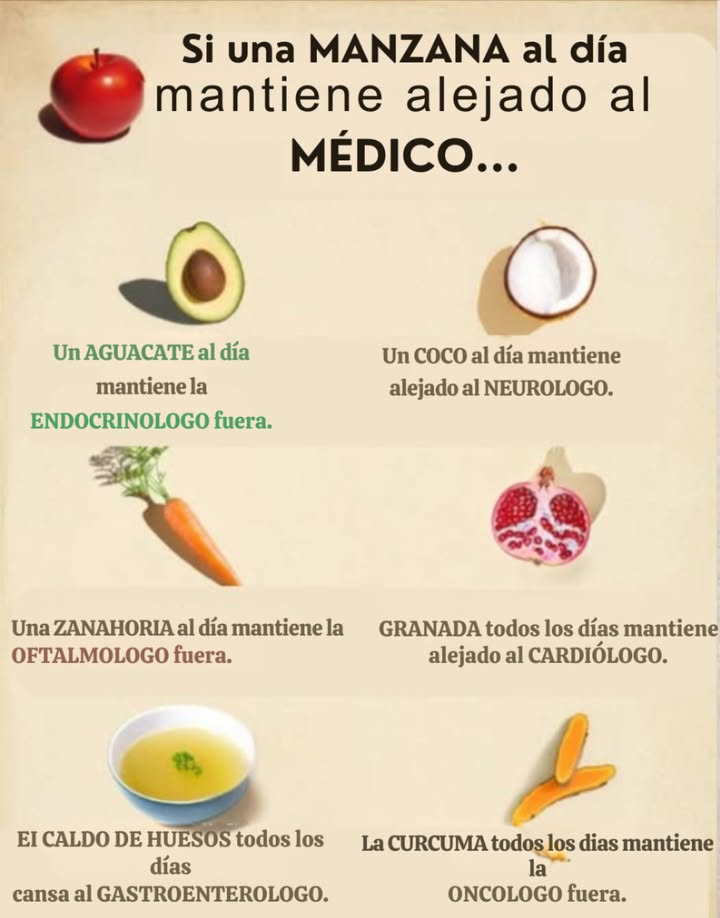 Si una manzana al día mantiene alejado al doctor…