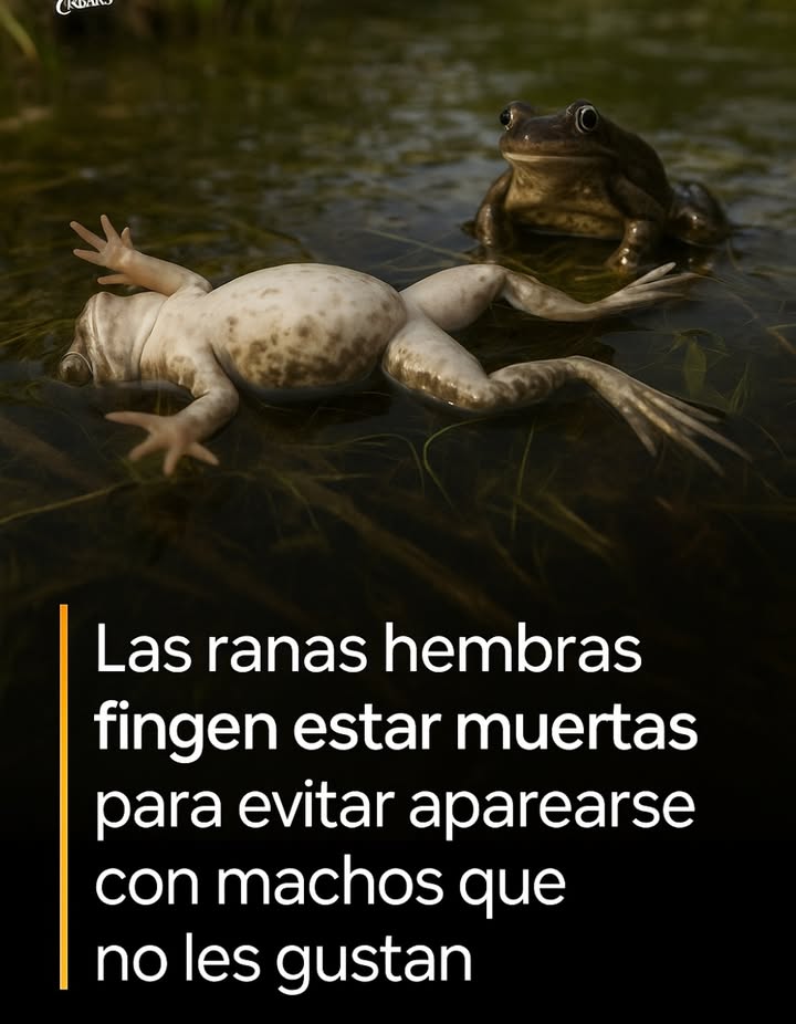 Las ranas hembras fingen estar muertas para escapar de los machos agresivos
Investigadores que estudiaban la reproducción de la rana común europea Rana temporaria observaron que las hembras, ante un exceso de intentos de apareamiento, a veces entran en un estado rígido e inmóvil conocido como inmovilidad tónica.

Con las patas extendidas y el cuerpo inmóvil, parece que han muerto de repente.

Por qué recurren a este extremo?

En esta especie, la reproducción ocurre en un corto e intenso periodo, con muchos más machos que hembras. Ese desequilibrio genera una competencia feroz, llegando incluso a situaciones peligrosas donde varios machos se aferran a una sola hembra, con riesgo de que ella se ahogue.

Para sobrevivir, las hembras han desarrollado comportamientos para evitar el apareamiento forzado: giros, llamadas de auxilio y, en casos más raros, inmovilidad tónica. No es una decisión consciente, sino un reflejo extremo de defensa.

Los científicos afirman que es la primera vez que se documenta este comportamiento como estrategia de evasión sexual en ranas. Y dada la presión reproductiva en otras especies, podría ser más común de lo que se pensaba.