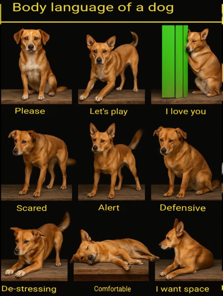 Dogs are social creatures that communicate effectively through their body language. Through their posture, tail, ears, eyes, and mouth, dogs can convey a wide range of emotions and intentions. In this article, well examine dog body language and what it can mean.

Posture
A dogs posture can reflect its emotional state and intentions.
– Relaxed posture: A dog that feels calm and comfortable will adopt a relaxed posture, with its head and tail in a neutral position.
– Alert posture: A dog that is alert will stand more upright, with its head and tail raised.
– Defensive posture: A dog that feels threatened will adopt a more rigid posture, with its head and tail down.

Tail
A dogs tail is a key indicator of its emotional state.
– High tail: A high tail usually indicates confidence and happiness.
– Low tail: A low tail can signal submission.
 – Wagging tail: A tail that moves from side to side can express excitement or enthusiasm.

Ears
A dogs ears also reveal its emotional state:
– Ears forward: Indicates attention and interest.
– Ears back: May signal fear.
– Droopy ears: Suggest sadness.

Eyes
A dogs eyes are a reflection of its emotional state and intentions.
– Bright eyes: Indicate happiness and enthusiasm.
– Dull eyes: May signal sadness.
– Fixed eyes: Indicate attention and interest.