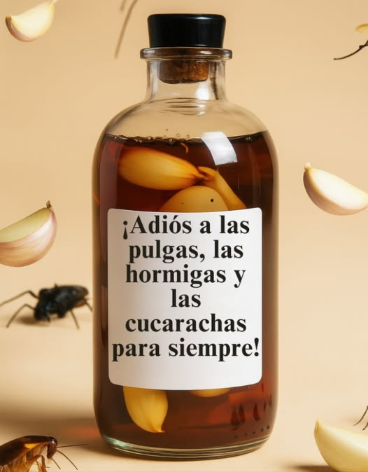 荒 Dile adiós a las pulgas, hormigas y cucarachas para siempre 
Un remedio casero, natural y muy eficaz para rociar por toda la casa 
 Ingredientes mágicos
 1 taza de lavavajillas
 2 tazas de alcohol o vinagre de manzana
 2 cucharadas de clavos de olor
 1/4 de taza de agua
 Preparación
1 Hervir el agua, añadir los clavos y dejar infusionar 10 minutos
2 En otro recipiente, mezclar el lavavajillas con el alcohol o vinagre
3 Una vez fría la infusión, incorporarla a la mezcla
4 Verter todo en un pulverizador y agitar suavemente
 Modo de uso
 Rociar en esquinas, marcos de puertas, ventanas y zonas vulnerables
 Repetir la aplicación con frecuencia para mantener alejadas las plagas
 Mantener la casa limpia para prevenir infestaciones
 Resultado:
Un hogar fresco, sano y protegido con un truco natural hecho en casa 什