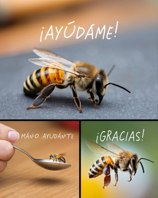 No me disculpo por reiterar este mensaje: las abejas te necesitan más que nunca.

 Estamos en la “brecha de junio”, ese periodo crucial cuando las flores de primavera ya no proporcionan alimento y las de otoño aún no han florecido.

 Si encuentras una abeja en el suelo o sin poder volar, no la ignores: está muriendo de hambre.

 Primeros auxilios para una abeja fatigada:
 Mezcla 2 partes de azúcar blanca con 1 de agua.
 Ofrece unas gotas en una cucharita cerca de ella.
 En pocos minutos, beberá con su pequeña lengua negra.
 Si llegas a tiempo, recuperará energía y volverá a volar.

 Importante:
 No utilices miel puede transmitir enfermedades.
 Solo azúcar blanca y agua.
 Esto es solo un apoyo temporal, no alimentación regular.

 Las abejas requieren flores, variedad y libertad para seguir polinizando el mundo.

 No pueden agradecértelo, así que lo haré yo: gracias por ayudar a que el mundo siga floreciendo.