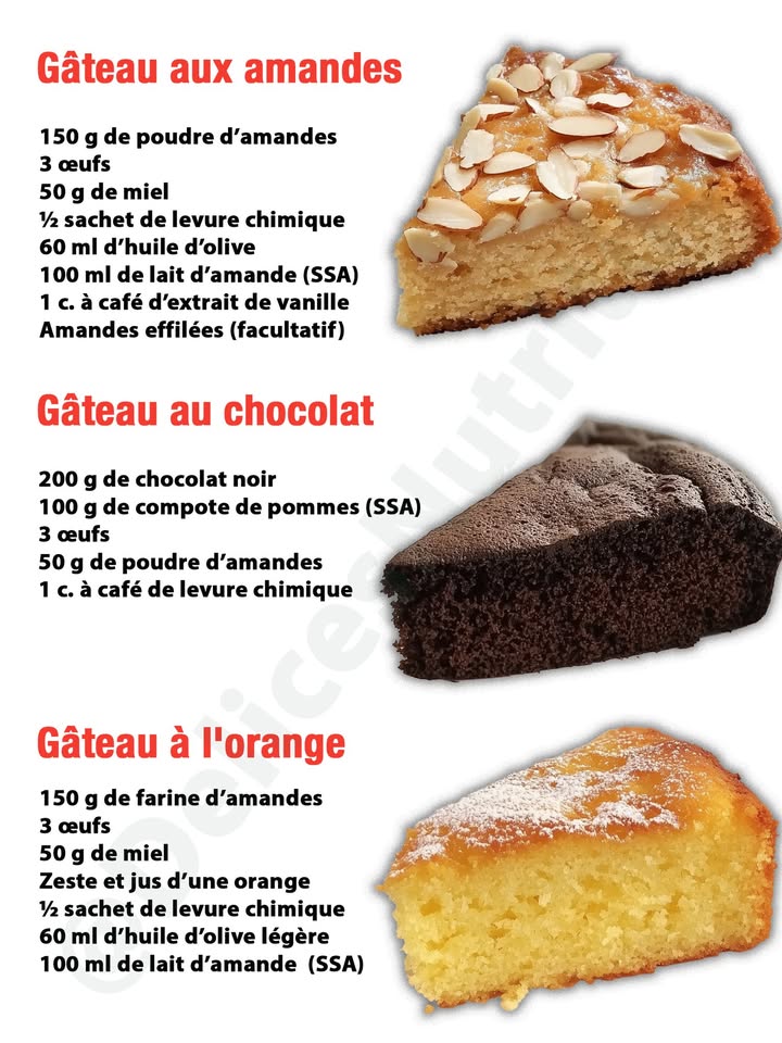 3 recettes de gâteaux sans gluten, saines et ultra-gourmandes pour ravir vos papilles ! 
.
.
 퐈퐥 퐟퐚퐮퐭 퐪퐮퐞 퐯퐨퐮퐬 퐞퐱퐩퐫퐢퐦퐢퐞퐳 퐪퐮퐞퐥퐪퐮퐞 퐜퐡퐨퐬퐞 퐩퐨퐮퐫 퐜퐨퐧퐭퐢퐧퐮퐞퐫 à 퐫퐞퐜퐞퐯퐨퐢퐫 퐦퐞퐬 퐫퐞퐜퐞퐭퐭퐞퐬.
. 퐌퐞퐫퐜퐢. 殺
 퐑퐞퐜퐞퐭퐭퐞퐬 퐞퐧  퐂.ퟎ.퐌.퐌.퐄.퐍.퐓.퐀.퐈.퐑.퐄.