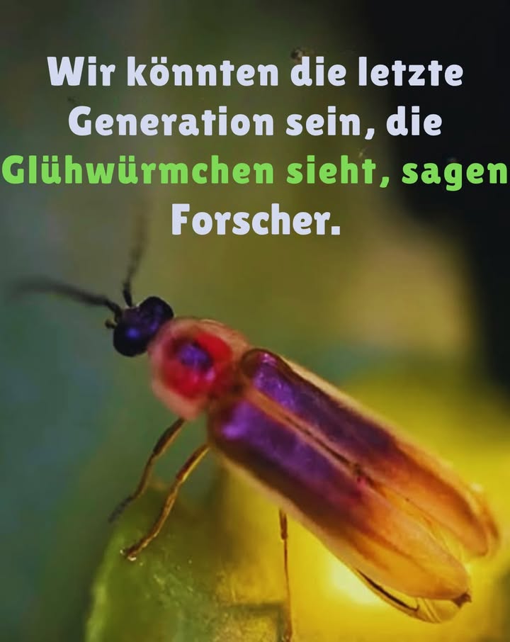 Lichter gehen aus 
Glühwürmchen verschwinden  nicht vom Schicksal, sondern durch unser Zutun.
Pestizide. Lichtverschmutzung. Lebensraumverlust.
Der Bernstein-Sternschnuppen-Glühwürmchen war fast vorbei bis jemand es bemerkte.
Es ist nicht zu spät.
 Lass deinen Garten ungezähmt
 Schalte Flutlicht aus
 Verzichte auf Sprays
 Pflanze heimisch
 Bewahre die Dunkelheit
Es geht hier nicht nur um Nostalgie.
Es ist eine Warnung. Eine Chance. Ein Funke, den wir noch retten können.
Lass es leuchten
