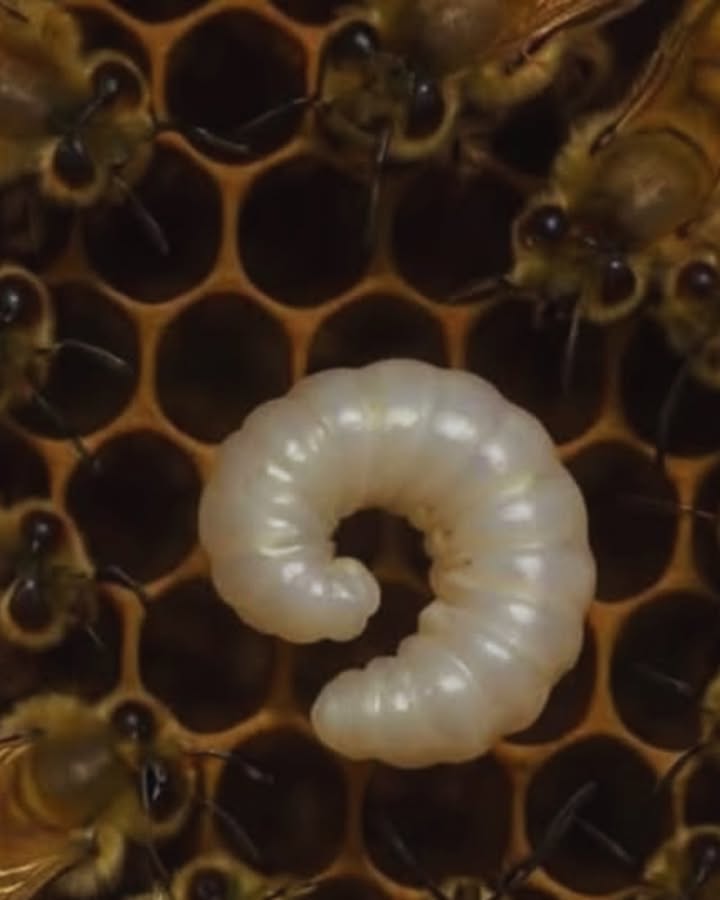 Die Bienen verbergen eine tiefe Weisheit
Verlust der Königin: Wenn die Königin verschwindet, steht der Bienenstock vor einer stillen Krise ohne Zukunft, denn ohne neue Eier ist die Kolonie dem Untergang geweiht.
Reaktion der Bienen: Statt ins Chaos zu stürzen, reagieren sie schnell und klug.
Unerwartete Auswahl: Unter den Larven, die zu Arbeiterbienen bestimmt sind, werden einige ausgewählt. Ihr Schicksal steht kurz vor der Veränderung.
Lebenssaft: Diese Larven erhalten Gelée Royale, eine nährstoffreiche Substanz, die ihren Körper verwandelt, sie stärker und langlebiger macht.
Verwandlung der Larve: Diese Ernährung verwandelt eine gewöhnliche Biene in eine Königin. Es ist keine Frage der Gene, sondern der Pflege und Umgebung.
Resilienz und Führung: Die Krise bringt eine neue Königin hervor, die Ordnung und Fruchtbarkeit im Bienenstock wiederherstellt und so seine Zukunft sichert.
Lebenslektion: Die Bienen lehren uns, dass Größe nicht geboren wird, sondern kultiviert wird. Mit der richtigen Unterstützung kann ein gewöhnliches Wesen außergewöhnlich werden.
Ein Beispiel für Führung: Selbst in dunklen Zeiten können mit Vision und Mitgefühl große Führungspersönlichkeiten entstehen.
Eine stille Lektion in Resilienz und Führung, selbst in den unsichersten Momenten.