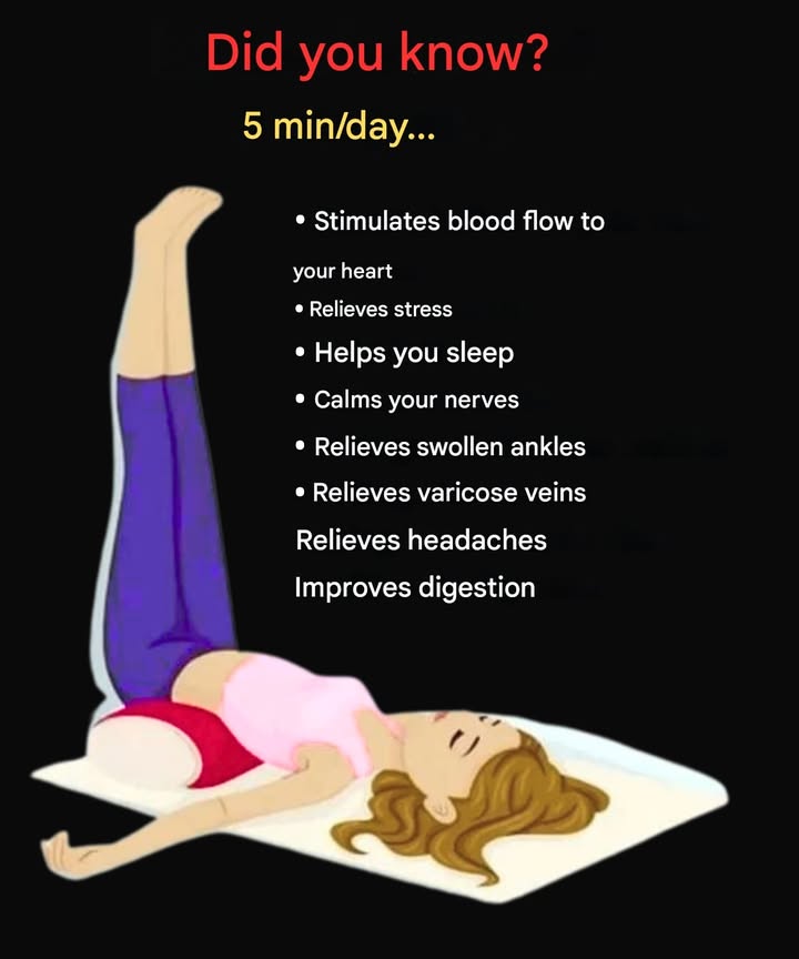 Keeping your legs elevated for a few minutes each day can boost your overall well-being 

Improves blood flow back to the heart

Helps release tension and reduce stress

Promotes restful sleep

Calms the nerves and relaxes the body

Reduces ankle swelling

Eases the feeling of heavy legs and varicose veins

Relieves certain headaches

Supports smoother digestion