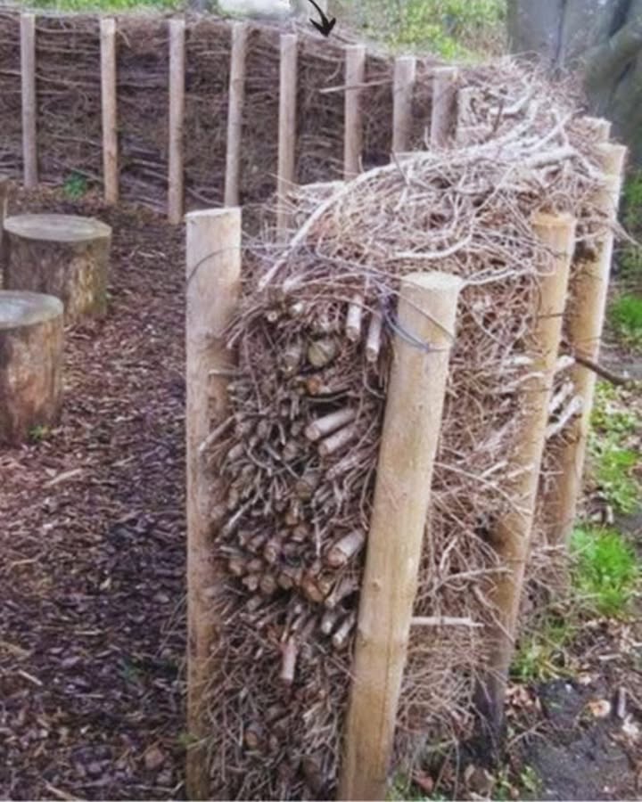 Ökologische und widerstandsfähige Ideen für den Garten 
Eine tote Hecke oder trockene Hecke ist eine natürliche, ökologische und äußerst widerstandsfähige Zaunlösung, die perfekt dazu geeignet ist, ein Grundstück zu unterteilen und gleichzeitig die lokale Biodiversität zu fördern. Sie stellt eine nachhaltige Alternative zu herkömmlichen Hecken oder Zäunen dar und wird immer beliebter, da sie sowohl praktischen Nutzen bietet als auch die Umwelt schützt.
Diese Art von Hecke besteht aus dem Stapeln von Ästen, Zweigen und anderen pflanzlichen Abfällen zwischen zwei Reihen von unbehandelten Holzpfählen. Dabei entsteht eine strukturierte, aber natürliche Barriere, die nicht nur als Abgrenzung dient, sondern auch eine wertvolle ökologische Funktion erfüllt. Diese tote Hecke kann eine beeindruckende Lebensgemeinschaft für eine Vielzahl von Lebewesen schaffen.
Förderung der lokalen Biodiversität
Die errichtete Hecke bietet ein unverzichtbares Refugium für die lokale Fauna. Vögel, kleine Säugetiere, Insekten und andere Tierarten finden hier Unterschlupf und Nahrung. Besonders in städtischen oder landwirtschaftlich genutzten Gebieten, wo natürliche Lebensräume immer mehr zurückgehen, bieten solche Strukturen eine Möglichkeit, die biologische Vielfalt zu unterstützen. Sie schützen vor Witterungseinflüssen und bieten gleichzeitig Nistmöglichkeiten oder Schutzräume für verschiedene Tiere, die auf der Suche nach sicheren Rückzugsorten sind.
Die Hecke hat jedoch nicht nur Vorteile für die Tierwelt, sondern auch für die Pflanzenwelt. Indem sie eine vielfältige Struktur aus verschiedenen Pflanzenmaterialien bietet, kann sie als Lebensraum für zahlreiche Pflanzenarten dienen, die auf den oberen Schichten des Bauschutts oder zwischen den Zweigen gedeihen. Diese Pflanzen wiederum tragen zur Stabilisierung des Ökosystems bei, indem sie den Boden verbessern und das Mikroklima in der Umgebung fördern.
Umweltfreundliche Gestaltung
Ein weiterer großer Vorteil der toten Hecke ist ihre Nachhaltigkeit. Im Gegensatz zu herkömmlichen Hecken oder Zäunen, die oft aus behandelten Hölzern oder Kunststoffen bestehen, besteht die tote Hecke ausschließlich aus natürlichen, abbaubaren Materialien, die keine schädlichen Chemikalien enthalten. Die Verwendung von geschnittenen Ästen und Zweigen, die ohnehin anfallen, vermeidet den Einsatz von neuen, oft umweltschädlichen Materialien. Zudem wird durch den Verzicht auf chemische Behandlungsmittel wie Holzschutzmittel oder Farbstoffe die Umwelt weiter geschont.
Langfristige Widerstandsfähigkeit und Pflege
Eine tote Hecke ist zudem extrem widerstandsfähig gegenüber verschiedenen Witterungsbedingungen. Sie erfordert wenig Pflege, da sie sich selbst erhält und keine regelmäßigen Schnitte oder Eingriffe benötigt, wie es bei klassischen Hecken notwendig wäre. Die natürliche Zersetzung des Materials schafft mit der Zeit eine immer festere und stabilere Struktur, die Jahr für Jahr ihre Funktion als natürliche Barriere erfüllt.
Zusammengefasst ist die tote Hecke eine wunderbare Möglichkeit, einen ökologischen und gleichzeitig langlebigen Gartenzaun zu schaffen. Sie hilft dabei, die lokale Flora und Fauna zu fördern, bietet Schutz vor den Elementen und trägt zur Nachhaltigkeit bei. Eine solche Hecke ist eine ideale Lösung, wenn du deinem Garten eine natürliche, vielseitige und umweltfreundliche Note verleihen möchtest.