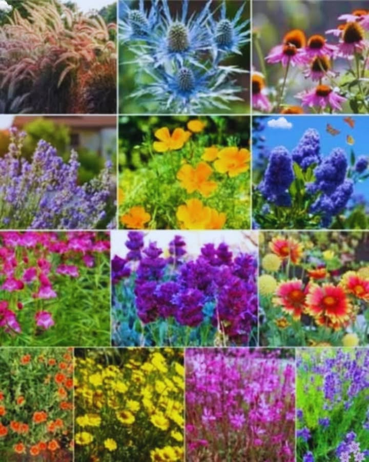 8 dürreresistente Stauden für einen pflegeleichten Garten 
Lavendel  Duftend, sonnenliebend, trockenheitsresistent.
Steppen-Salbei  Blütenkerzen, bienenfreundlich, pflegeleicht.
Fetthenne  Sukkulent, spätsommerliche Blüte, Schmetterlingsmagnet.
Katzenminze  Lila Blüten, duftend, anspruchslos.
Bart-Iris  Farbenfrohe Blüten, hitzebeständig.
Sonnenhut  Langlebig, bienenfreundlich, trockenheitsresistent.
Brandkraut  Wasser speichernde Blätter, gelbe Blüten.
Blauraute  Lavendelähnlich, filigrane blaue Blüten, sehr robust.