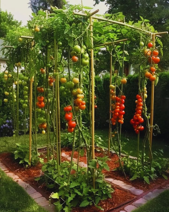 Tomaten verkehrt herum anbauen  mehr Platz, weniger Probleme

Tomaten lieben viel Sonne, brauchen aber auch reichlich Platz. Wer nur einen kleinen Balkon oder wenig Beetfläche hat, kann mit einem cleveren Trick trotzdem reichlich ernten: Tomaten kopfüber anbauen. Dabei wachsen die Pflanzen nach unten aus einem hängenden Behälter  platzsparend, dekorativ und praktisch.

Vorteile des kopfüber Anbaus 

Spart Platz  perfekt für Balkone und kleine Gärten

Weniger Bodenkontakt = weniger Krankheiten und Schädlinge

Einfachere Pflege, da kein Bücken notwendig ist

Tomaten hängen frei und reifen gleichmäßig in der Sonne

Gleichzeitig können oben im Topf Kräuter oder Blumen wachsen

So funktioniert es 華

1 Behälter auswählen
Ein stabiler Eimer, Blumentopf oder spezieller Hängebehälter mit Loch im Boden eignet sich.

2 Tomatenpflanze einsetzen
Die Jungpflanze vorsichtig von unten durch das Loch führen, sodass sie kopfüber hängt.

3 Erde auffüllen
Den Behälter mit nährstoffreicher Erde füllen und gut andrücken.

4 Aufhängen
Den Topf stabil aufhängen  an einem Haken oder einer Halterung, die das Gewicht trägt.

5 Gießen nicht vergessen
Da die Erde in der Höhe schneller austrocknet, regelmäßig und gleichmäßig gießen.

Tipps für die Praxis 

Wähle robuste Tomatensorten, die nicht zu schwer werden.

Stelle sicher, dass die Aufhängung stabil genug ist.

Oben in den Behälter kannst du Kräuter wie Basilikum pflanzen  das spart zusätzlich Platz.

Düngen nicht vergessen, damit die Pflanzen reichlich Früchte tragen.

Fazit 

Tomaten kopfüber anzubauen ist eine geniale Methode, um auch auf kleinstem Raum viele Früchte zu ernten. Die Pflanzen wachsen gesund, sind leichter zu pflegen und sehen dazu noch originell aus. Ein echter Hingucker und zugleich eine praktische Lösung für Balkon- und Stadtgärtner.