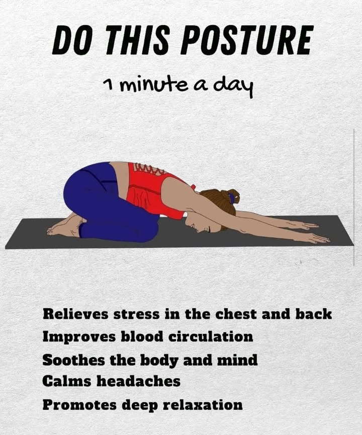 律 Daily posture for well-being 律

1 Relieves tension in the chest and back
2 Supports better blood circulation
3 Soothes both body and mind
4 Eases headaches
5 Encourages deep relaxation