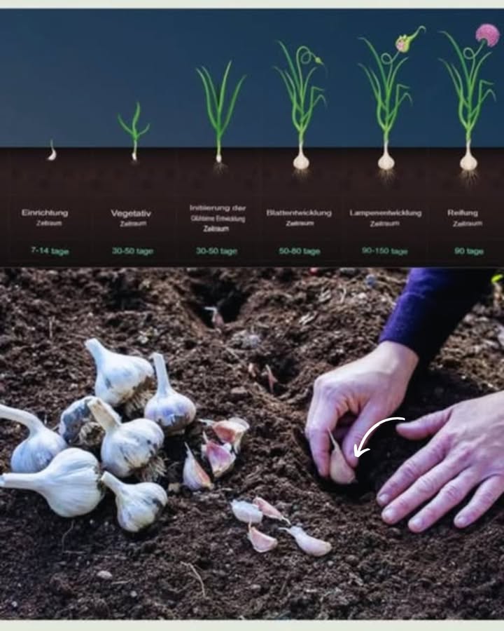 Anleitung zum Kultivieren von Knoblauch: Von den Sorten bis zur Ernte
Knoblauch anzubauen ist eine lohnende Aufgabe, die weltweit von Landwirten geschätzt wird. Es ist eine Pflanze, die robust, kaum anspruchsvoll und sehr ergiebig ist. Mit ein wenig Wissen und den richtigen Schritten kannst auch du erfolgreich eigenen Knoblauch ziehen und eine reiche Ernte genießen. Lass uns Schritt für Schritt durch den Prozess gehen!
 Schritt 1: Die richtige Sorte wählen
Entscheide dich, ob du Hartknoblauch Hardneck oder Weichknoblauch Softneck pflanzen möchtest. Hartknoblauch ist frosthart, ideal für kältere Regionen, hat aber kleinere Zehen. Weichknoblauch ist einfacher zu lagern und wächst gut in warmen Klimazonen.
 Schritt 2: Das optimale Pflanzdatum bestimmen
Der beste Zeitpunkt für das Pflanzen ist im Herbst, ideal zwischen Anfang Oktober und Anfang Dezember, bei einer Bodentemperatur von mindestens 10C. Dies gibt den Zwiebeln genügend Zeit, um im Boden Wurzeln zu schlagen, bevor es richtig kalt wird.
 Schritt 3: Den richtigen Standort auswählen
Wähle einen sonnigen Platz mit gut durchlässigem Boden. Der Boden sollte reich, organisch und leicht sauer bis neutral sein pH 6,06,5. Bei schweren Böden kannst du Sand, Kies oder Kompost hinzufügen, um die Drainage zu verbessern.
 Schritt 4: Den Boden vorbereiten
Lockere den Boden gut auf und mische bei Bedarf organischen Dünger oder Sand unter. Wenn der Boden sehr verdichtet ist, erhöhe die Beete, damit die Pflanzen optimale Bedingungen haben.
 Schritt 5: Die Zehen richtig pflanzen
Setze die Zehen 2,55 cm tief in den Boden, abhängig vom Klima. Im warmen Gebiet reicht eine Tiefe von 2,5 cm, in kälteren Regionen lieber 5 cm. Achte darauf, dass die flache Seite nach unten zeigt und die Spitze nach oben. Der Abstand zwischen den Zehen sollte 15 cm betragen, die Reihen 30 cm auseinander.
 Schritt 6: Pflege und Bewässerung
Gieße regelmäßig, aber vermeide Staunässe. Das Wasser sollte gleichmäßig durch Drip-Bewässerung oder sanftes Gießen verteilt werden. Entferne Unkraut frühzeitig und düngen die Pflanzen während ihres Wachstums  etwa alle paar Wochen mit Stickstoff.
 Schritt 7: Geduldig sein und beobachten
Knoblauch braucht Zeit zum Wachsen. Im Frühling bilden sich die ersten Triebe, und im Sommer wächst die große Blüte heran. Achte auf Schädlinge und Krankheiten, um deine Pflanzen gesund zu halten.
 Du hast jetzt alle Schritte, um erfolgreich Knoblauch anzubauen! Mit Geduld und Liebe wirst du bald frische, aromatische Knollen ernten können. Viel Erfolg und Freude beim Gärtnern!