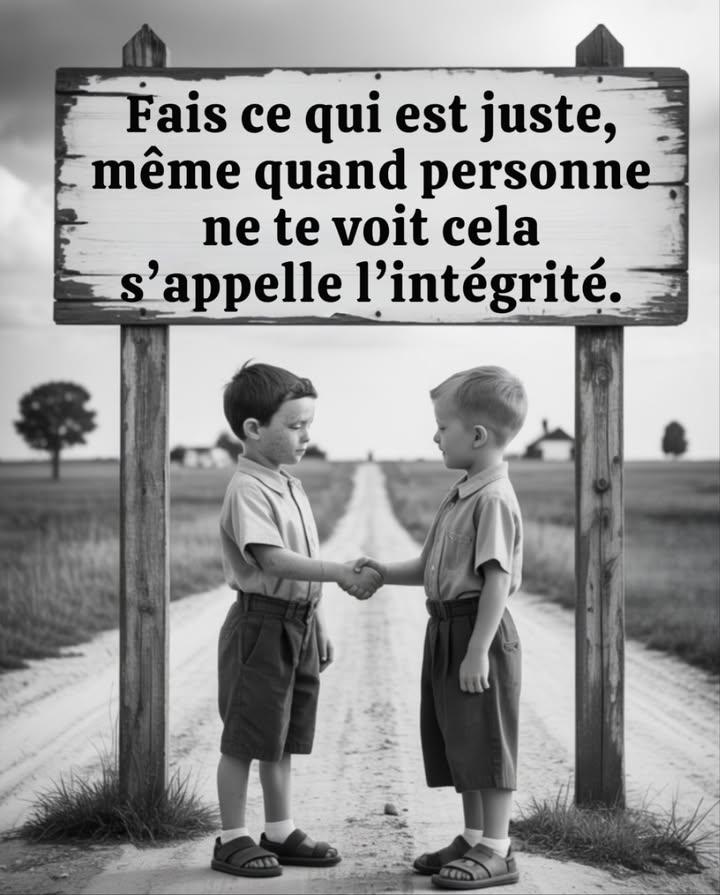 Le caractère se forge quand personne ne regarde 鸞