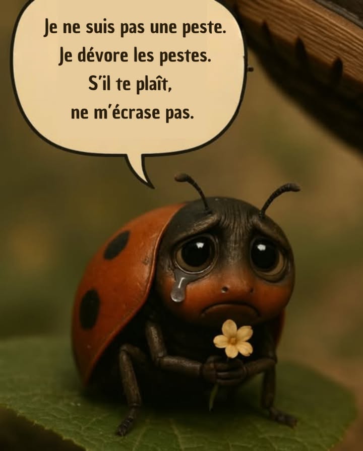 Je ne suis pas un nuisible, je mange les nuisibles. Sil te plaît, ne mécrase pas.
