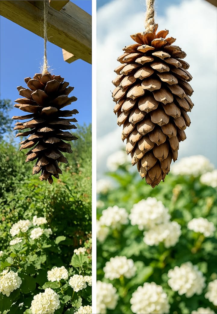La Pomme de Pin : Nouvelle Station Météo Vintage Et Gratuite 

 Mode demploi
Accrochée à une ficelle, elle révèle le temps :
 Écailles ouvertes  Temps sec et apéro en terrasse 
 Écailles fermées  Soupe chaude et plaid obligatoire 

 Science Simplissime
Baromètre naturel par excellence 離
 Humidité = écailles fermées pour protéger les graines
 Air sec = écailles ouvertes façon parapluie inversé 

 Avantages
 100 % sans pile 
 0 % pub ou notifications indésirables 
 Élégance rustique garantie 

 Astuce
 Choisir une pomme de pin mûre et bien ouverte
 Éviter les pièces trop humides, sous peine de fausse alerte 

#MétéoNaturelle #TrucDeGrandMère #ChicEtRustique