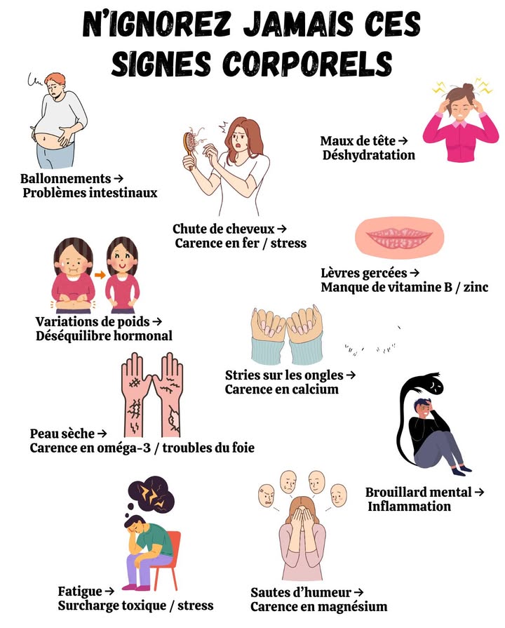 NIGNOREZ JAMAIS CES SIGNES CORPORELS