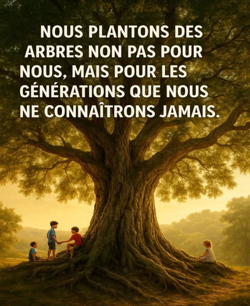 Chaque arbre est une promesse murmurée aux générations à venir.