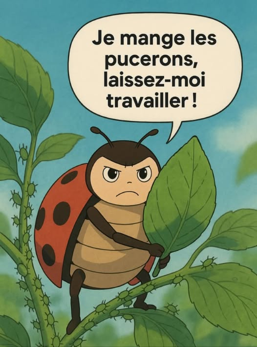 Évitons les pesticides et laissons les auxiliaires du jardin faire leur job