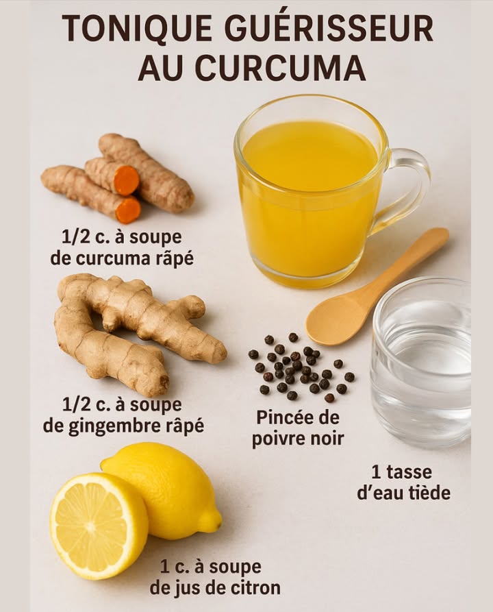 Le Tonique Curcuma-Gingembre qui Réveille le Corps et lEsprit