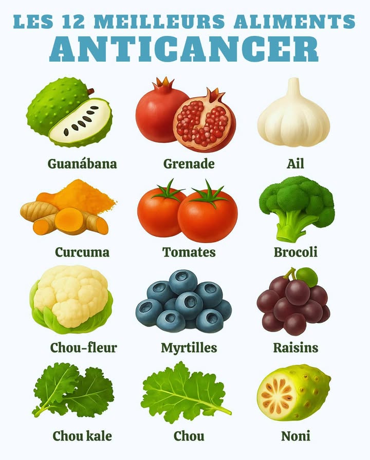 Découvrez les 12 aliments clés pour combattre le cancer!