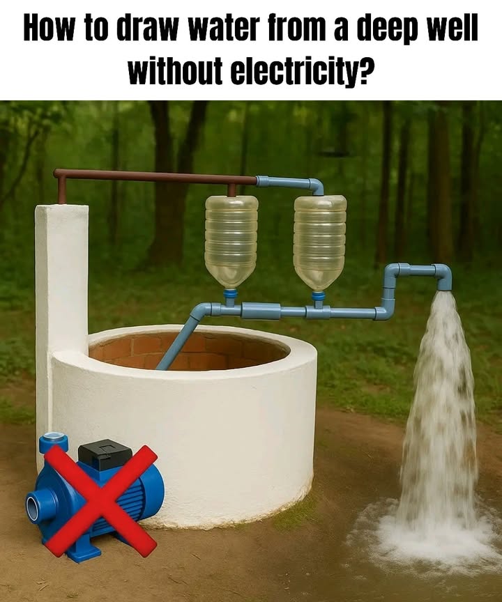 How to draw water from a deep well without electricity?

Why? Saves money, eco-friendly, reliable

Solutions:

PVC manual pump

Hydraulic ram pump

Rope pump

Manual piston pump

Solar pump

Tips: regular checks, cleaning, protect from freezing

FAQ: long lifespan, usable even in cities

 A smart, sustainable choice