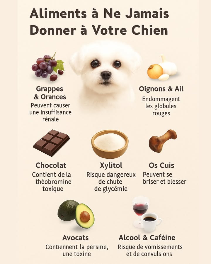 ” Ces aliments peuvent TUER votre chien  Découvrez lesquels éviter absolument ! “