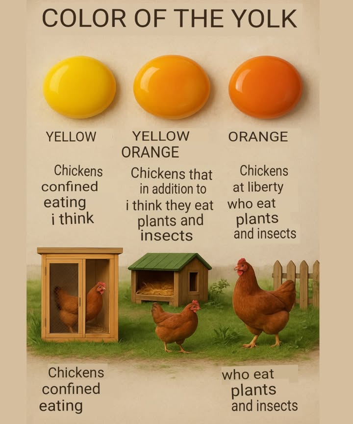 The color of the egg is what the hen decides. She eats more corn and more carotene and others achieve a stronger color, but if she eats more concentrated wheat and sebaceous, the egg color will be paler. However, now farms also achieve very yellow-orange issues with chemicals, its that easy. They shouldnt carry it because of the color. Its better to see where the eggs come from and never ever imported ones, which is very doubtful because of the price and time from the farm to your table, always thinking.