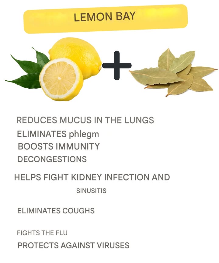 Lemon and bay leaf: a natural health booster 

Helps clear mucus from the lungs

Supports the removal of phlegm

Strengthens the immune system and eases congestion

Assists in relieving rhinitis and sinusitis

Soothes cough and aids in flu prevention

Provides natural protection against certain viruses
