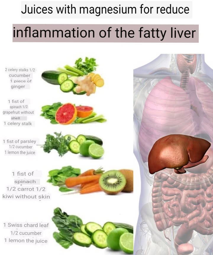 Different types of juices to reduce liver inflammation 
Did you know that magnesium can be your best ally in the battle against fatty liver disease? This mineral not only helps balance your metabolism but also has anti-inflammatory properties that can reduce liver inflammation. By supporting liver function and improving insulin sensitivity, magnesium becomes an essential component for maintaining liver health.