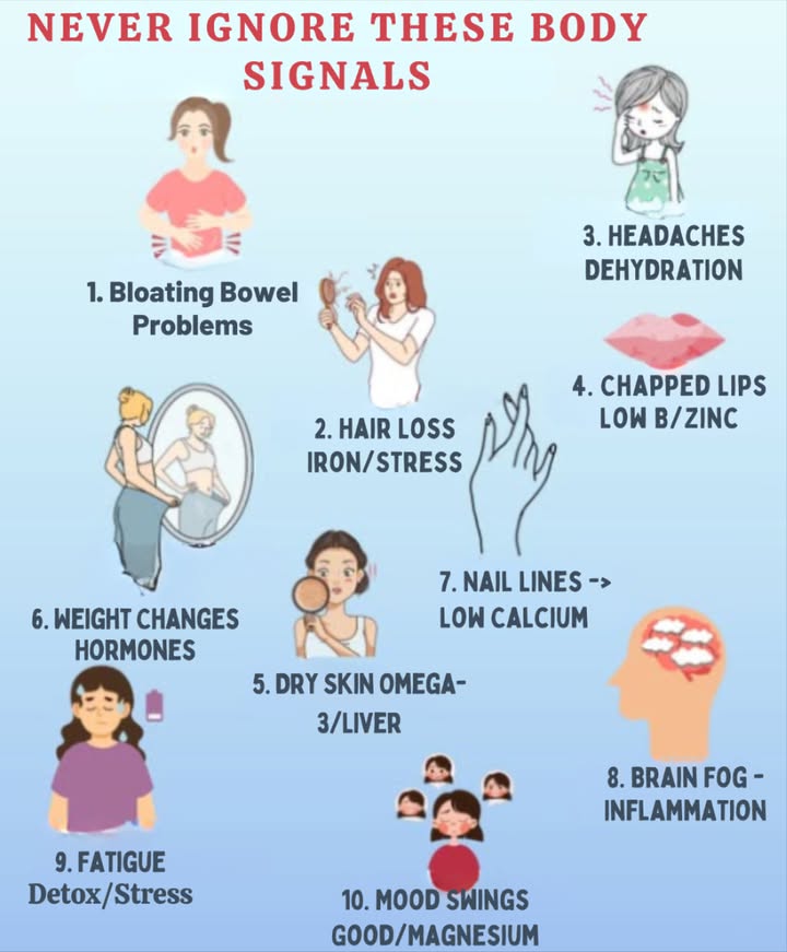 NEVER IGNORE THESE BODY SIGNS