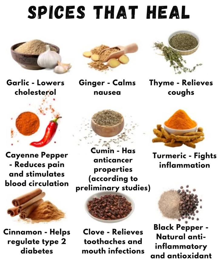 The spices that heal 
 Health and flavor combined in every bite.