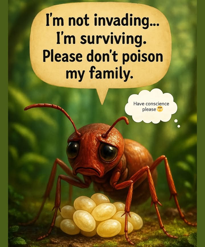 Did You Know? 

Were not just antswere natures tiny superheroes.

 Soil Builders  We aerate the ground 24/7, free of charge.
 Recyclers  We process more organic matter than earthworms.
 Earth Movers  One colony can shift up to 50 tons of soil a year.
 Farmers  Weve been cultivating fungi for over 50 million years.
離 Chemists  We communicate with 20 chemical signals.
 Clean Freaks  Believe it or not, were tidier than most kitchen counters.

Were not pestswere the planets tiniest cleanup crew.
Your crumbs? Just fuel for our underground soil factory.

 Respect the colony. Nature runs on the little things.