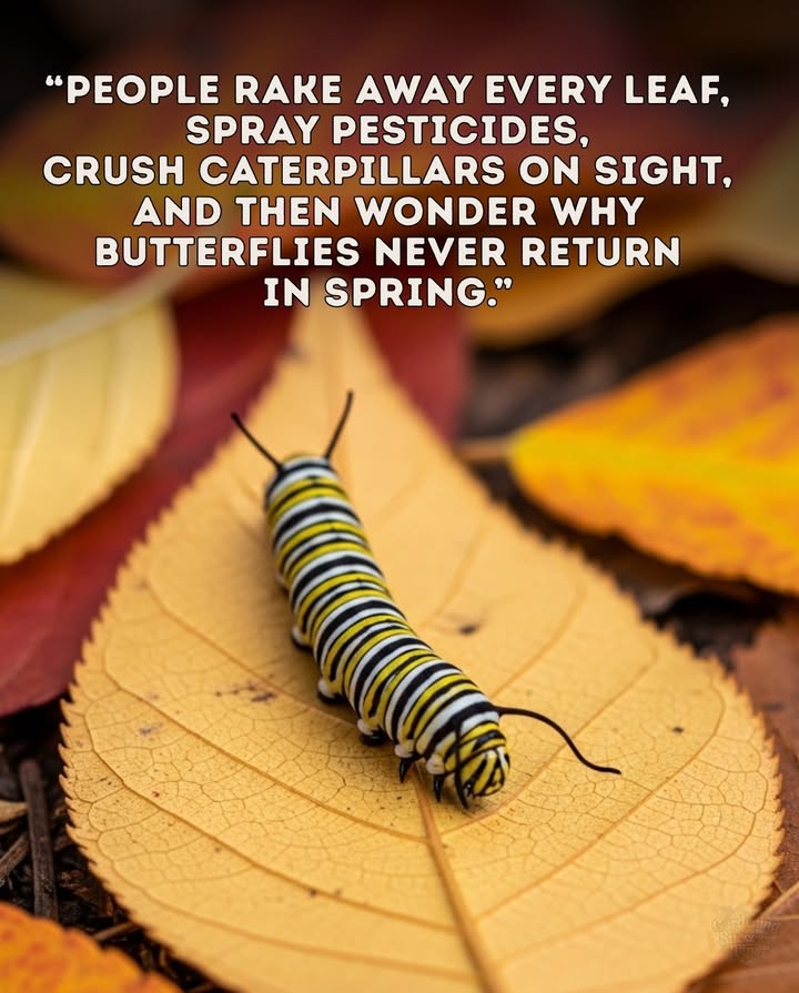 Caterpillars = Life for Butterflies & Beyond
Its simple: you cant kill caterpillars and expect butterflies. 曆

 Caterpillars transform into colorful, pollinating butterflies
 Theyre also a vital food source for birds, reptiles, small mammals, and insects
 A single chickadee brood needs 6,000 caterpillars to survive
 Without caterpillars, the entire food web suffers

 Plant native host plants, leave space in your garden, and share it with caterpillars  youre nurturing butterflies and the planets health.
